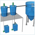 Separación físico química de sólidos